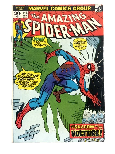 Marvel AMAZING SPIDER-MAN (1974) #128 Key Origin of Vulture FN (6.0)