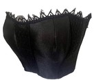La Perla Seta Lounge Padded Bustier 34C Black Corset