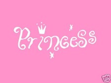 PRINCESS Crown Girls Kids Bedroom VInyl Wall Art Decal Baby Nursery Home Decor
