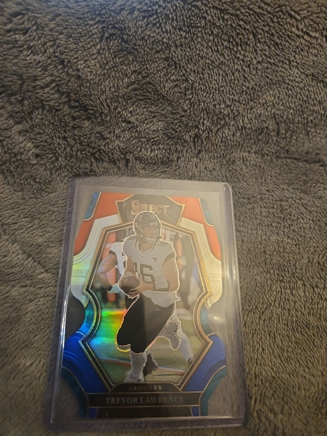 2022 Select Trevor Lawrence Premier Level Red & Blue Die Cut Prizm #145 Jaguars