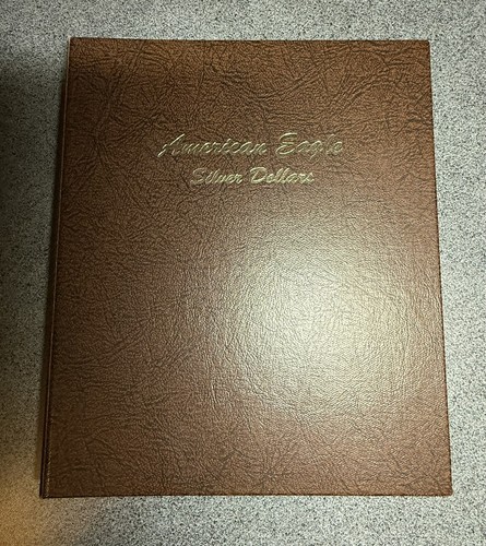 Dansco #7181 American Eagle Silber Dollar Album leer 1986-1994 drei weitere Seiten