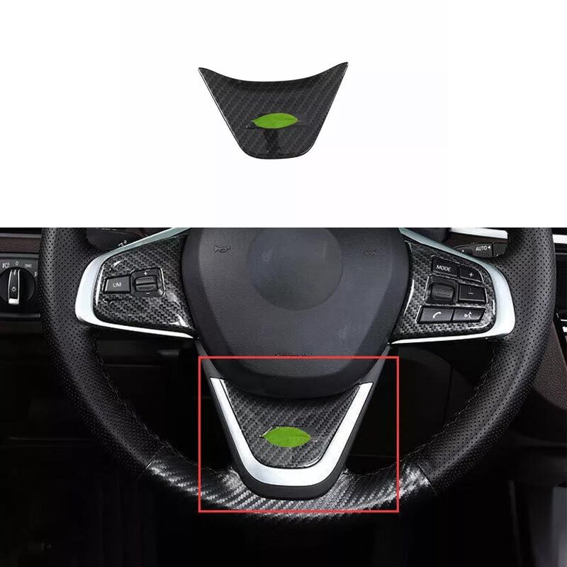2016-2022 Fit For BMW X1 F48 Cover Trim Steering Wheel Sheet Panel Carbon Fiber