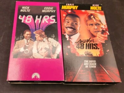 48 Hrs and Another 48 Hrs Eddie Murphy & Nick Nolte VHS Lot Of 2 Pre-owned