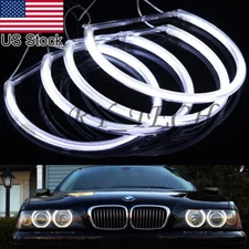 Angel Eyes Lamp Halo Ring White LED Headlight Light For BMW 3 5 Series E36 E39