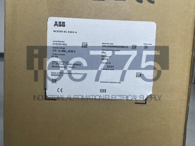ACS550-01-03A3-4 0.75KW NEW IN STOCK ABB Frequency converter inverter SHIP  UPS