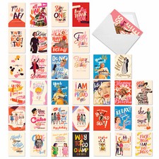 36 Asst'd Set Funny Everyday Greeting Cards w/ 5x7" Env. - Mega O D