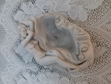 Vintage Art Nouveau Nude Lady Lying on Side Vanity Trinket Dish Ashtray