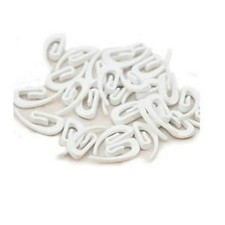 Blanc Rideau Plastique Crochets Pour Avec Anneaux & Tête Bande, CH1