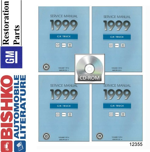 1999 Chevrolet & GMC C/K Truck Shop Service Repair Manual CD Early Edition