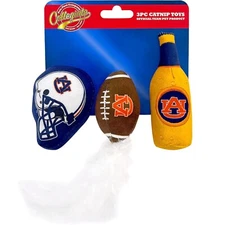 Pets First NCAA Cat toy Filled with Fresh Catnip Set of 3 Piece Plush Toy