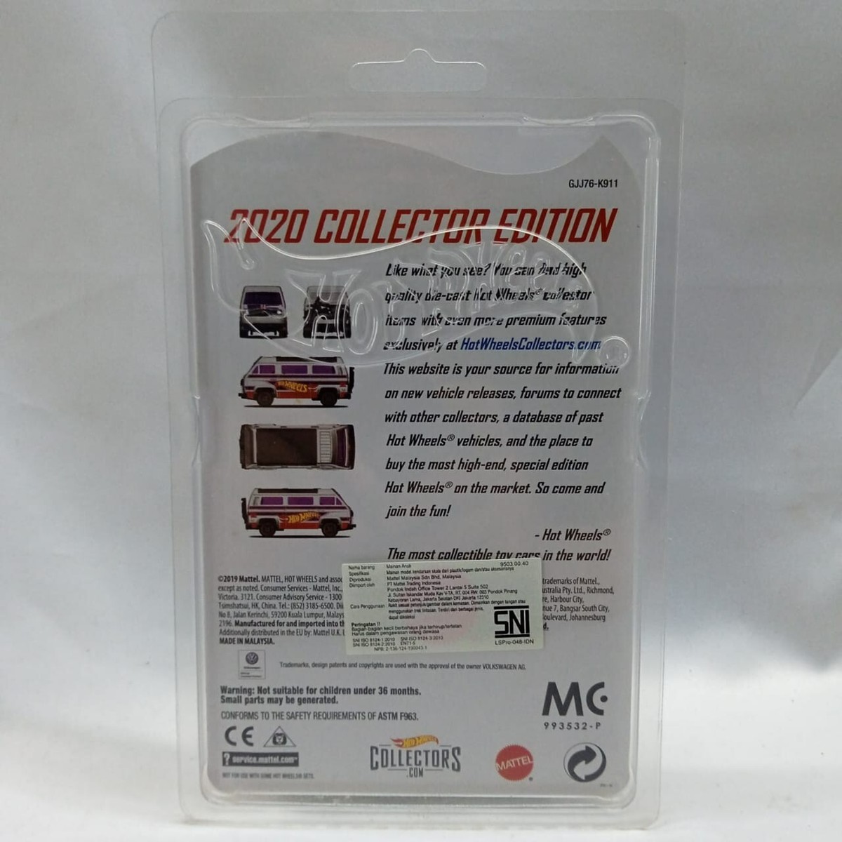 Hotwheels Volkswagen Sunagon Zamac Edition 2020 FREE PROTECTOR