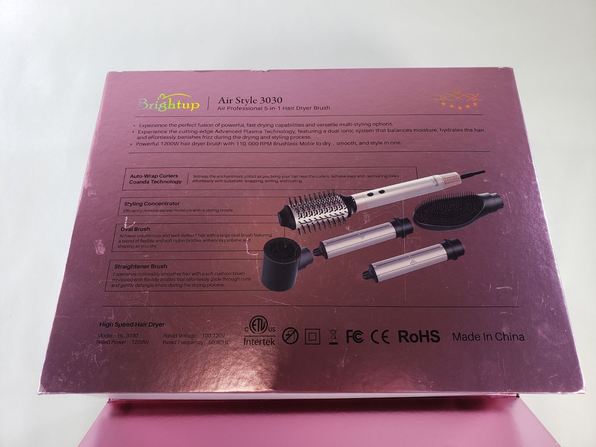 Brightup Air Style- 5 in 1 professional multifunctional hair dryer styler​​​​​​ 5 in 1 Air Styler Hair Dryer Brush with Auto Wrap Curlers  main image 4