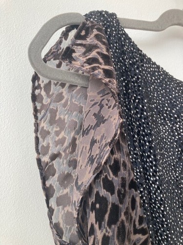 Reiss Lulan animal print burnout cocktail dress, size 6 uk - Picture 3 of 13