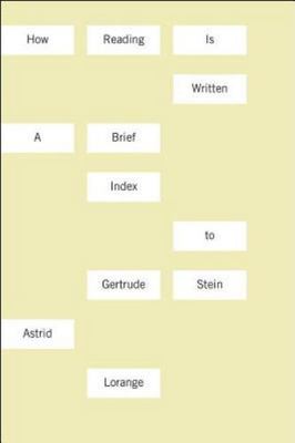 How Reading Is Written: A Brief Index to- 9780819575128, paperback, Lorange, new