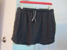 NWOT women's skort Member's Mark Woven Trek Size L black color