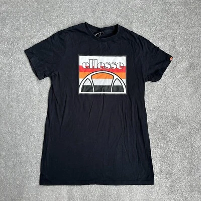ELLESSE Jungen T-Shirt Gr. 164 Regular Fit Classic Logo Retro 12118 Schwarz - Bild 1 von 4