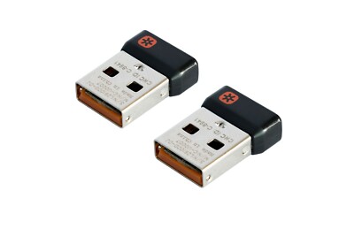 Pack of 2 Logitech Wireless Unifying USB Receiver Dongle for