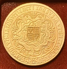 1544 🏴󠁧󠁢󠁥󠁮󠁧󠁿 England Henry VIII Sovereign Historical Token