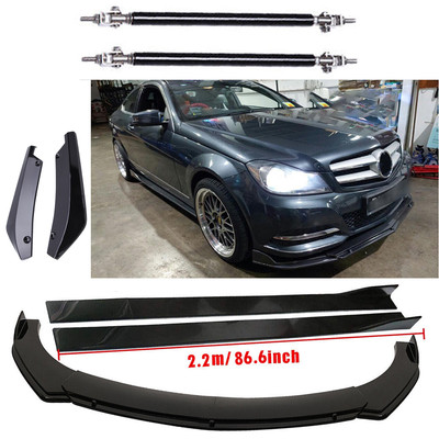 Front Bumper Lip Spoiler + Side Skirts + Rear Lip + Strut Rods For Bens Body