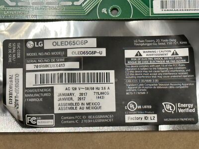 LG OLED65G6P OLED TV EAX66748503 G6 Sub Board | eBay