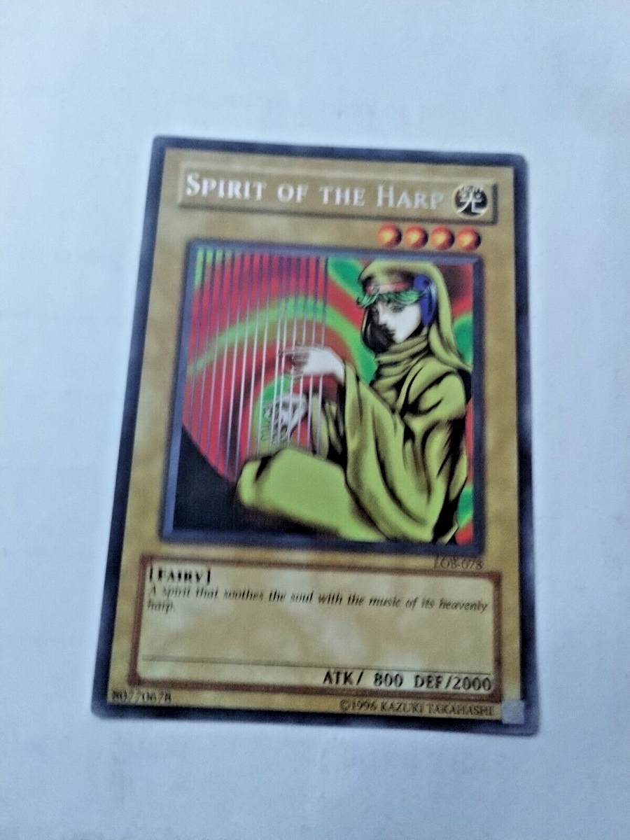 spirit of the harp yugioh card SDJ-004 Yu-Gi-Oh! may be 1st or Unlimited Edition Spirit of the Harp [1st