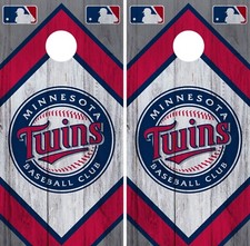 Minnesota Twins Cornhole Wrap MLB Vintage Game Board Skin Set Vinyl Decal CO418