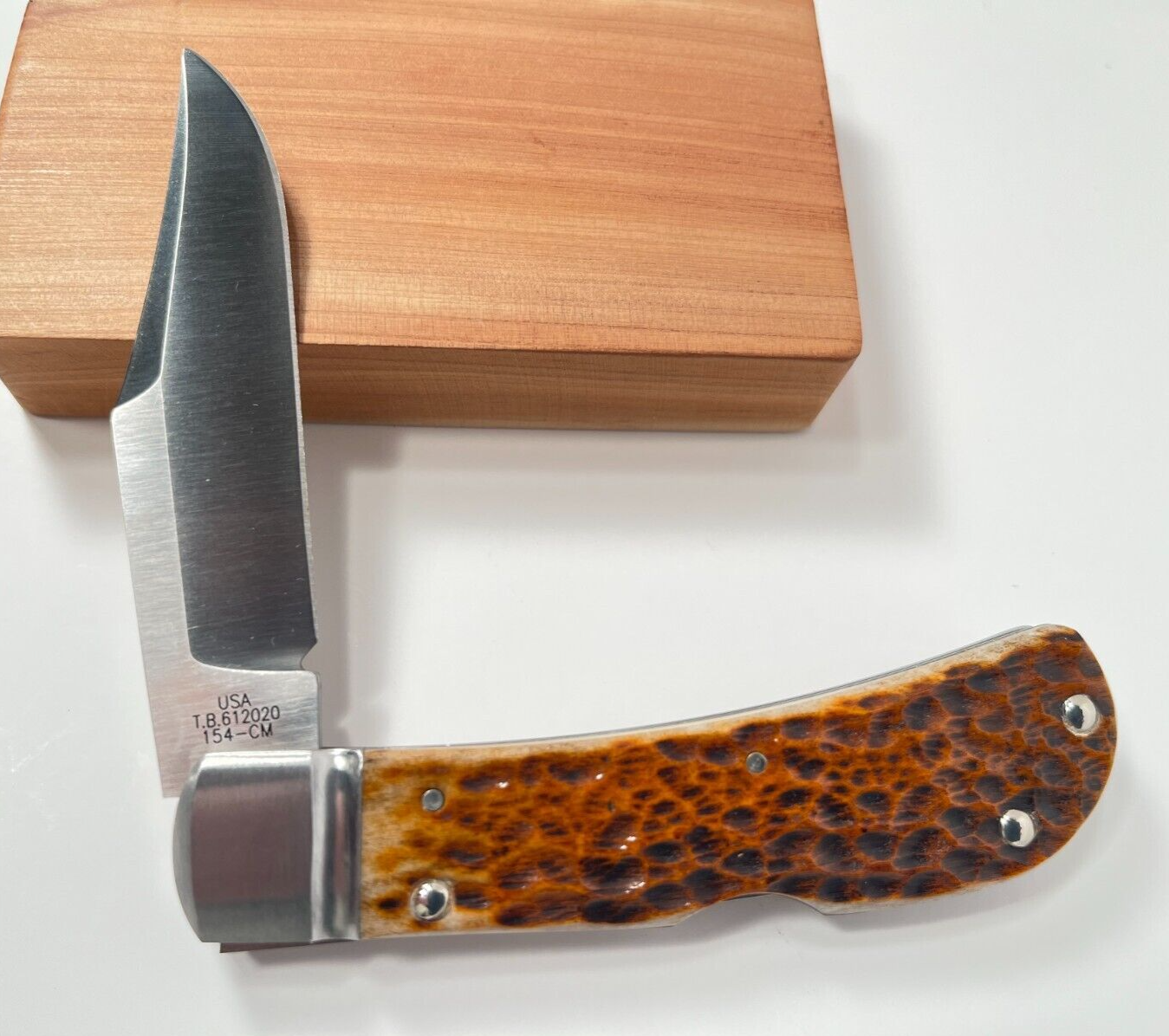 Case 08838 Tony Bose 2020 Lanny's Clip Lockback Knife TB612020 154CM 1/