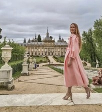 Simone Rocha X H&m Tinsel Detail Tweed Coat L - Light Pink Size Large Sold Out