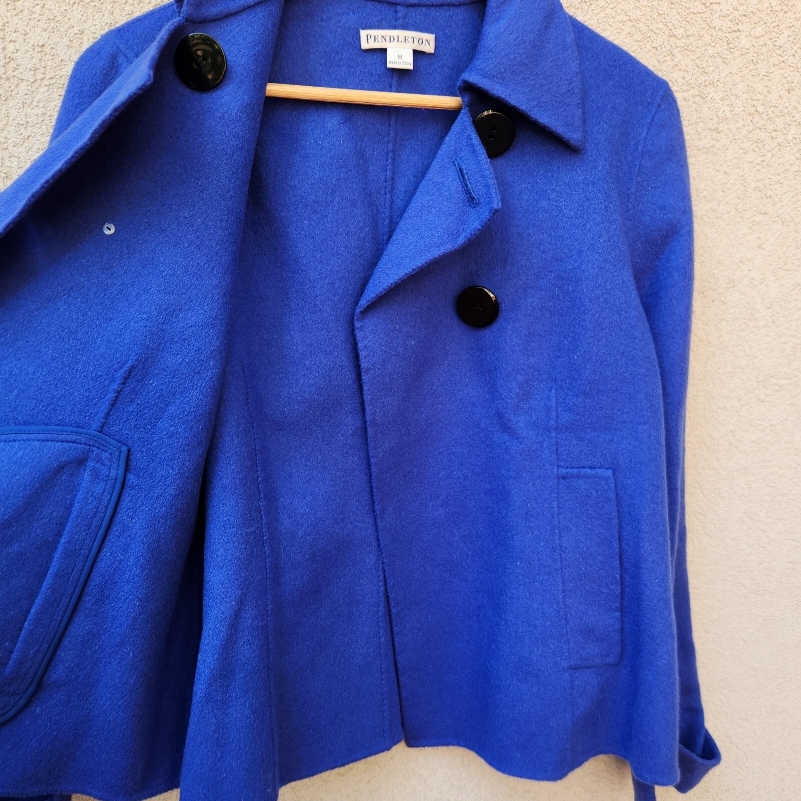 PENDLETON Women's Jacket Medium Blue 100% Merino … - image 7