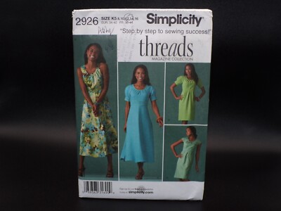 f&f ladies dresses 🌼 SIMPLICITY #2926 - DRESS w/SLEEVE & SKIRT VARIATIONS PATTERN 8-26 FF occasion-Party Wear Party-Dresses