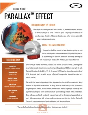Storm Parallax Effect 15 lbs NIB Bowling Ball! Free Shipping! Undrilled!