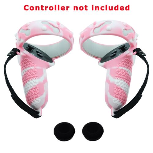 2PCS Anti-dirt Silicone Controller Grip Protective Cover For Meta Quest 2 Handle