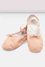 BALLET SHOES BLOCH DANSOFT II S0258L ADULT size SPLIT leather sole WIDTH B