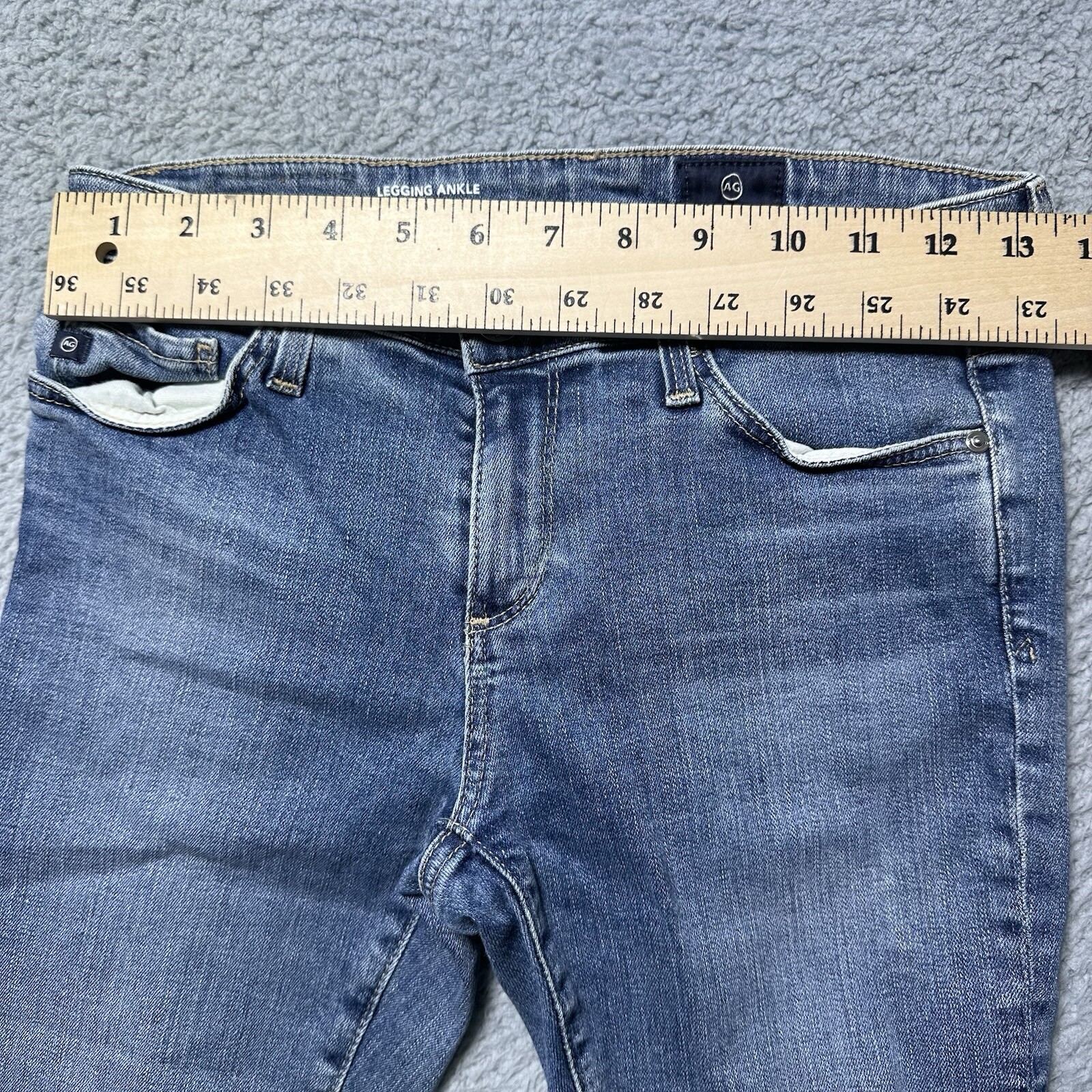 AG Adriano Goldschmied The Legging Super Skinny Ankle Jeans Blue Size 25R thumbnail 2