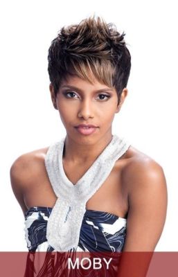 MOBY - VANESSA FASHION SYNTHETIC SHORT STRAIGHT SPIKE FULL WIG