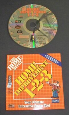 The Home Depot Home Improvement 1-2-3 CD-ROM - Instructional Windows 95/98