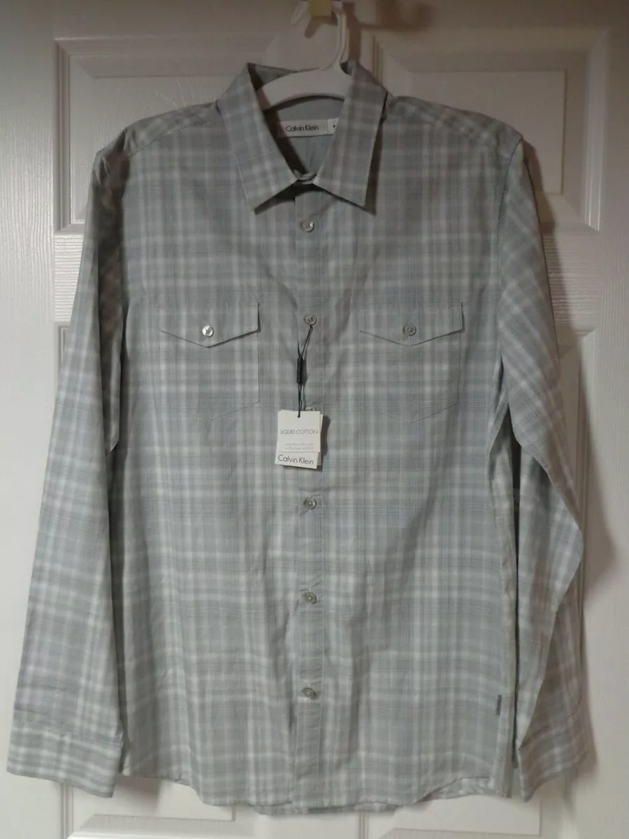 Calvin klein liquid 2025 cotton shirt