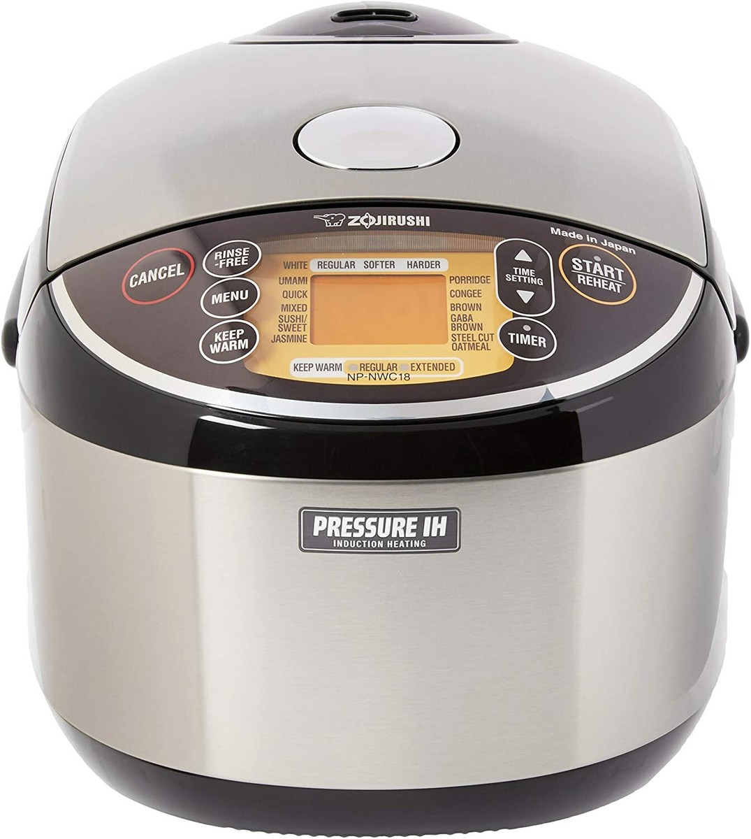 Pressure Induction Heating Rice Cooker Warmer NPNWC10/18