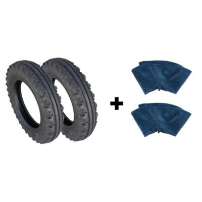 Set je 2x 5.00-16 6PR/84A6 BKT TF-8181 TR15 Schlauch Traktorreifen ASF Reifen