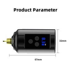 Wireless Tattoo Machine RCA Power Battery Pack With Switch Control Line 1200mAh