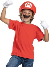 Mario Elevated Classic Kit Super Mario Game Halloween Child Costume Accessory