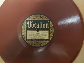 1923 Marrone Rossastro VOCALION 78/QUARTETTO VOCALE EOLIANO..Sacro..