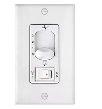 Hinkley Lighting Wall Control 3 Speed, On/Off Switch, White - 980009FWH