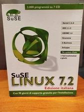 SUSE Linux 7.2 Italian Edition 2000 Programs on 7 CDs and 5 Manuals #