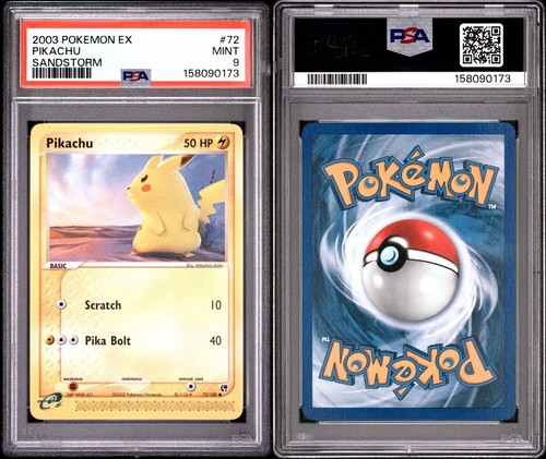 Pikachu graded PSA 9 for sale on eBay