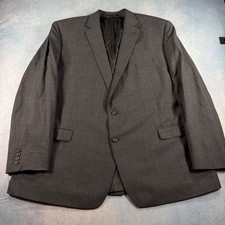 Lauren Ralph Lauren Blazer Mens 52L Gray Good 100 Wool Sport Coat 2-Button