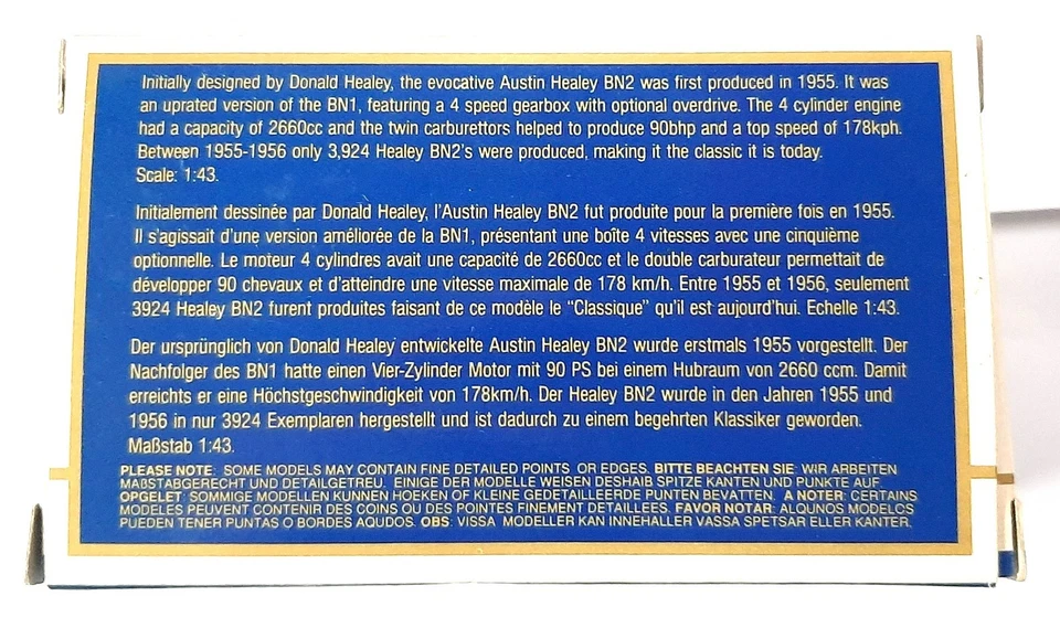 Matchbox Dinky DY-30 1956 Austin Healey 100 BN2 sc.1:43 - Immagine 4 di 4