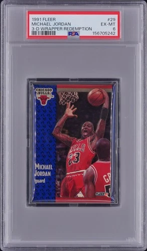 1991 Fleer Jordan PSA 6