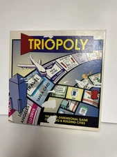 Vintage 1996 Triopoly, The Three-Dimensional Complete With All Pieces
