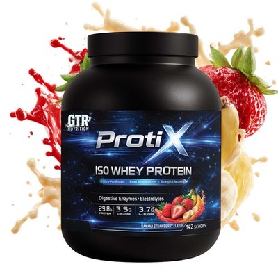 Protix ISO Whey Protein 5KG Banana Strawberry Isolate High Protein Lean GTR